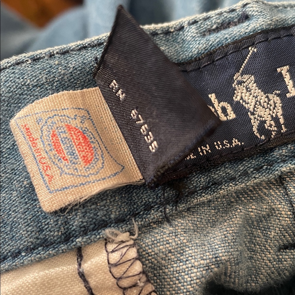 Ralph Lauren Vintage Blue Denim Shorts - Picture 5 of 7